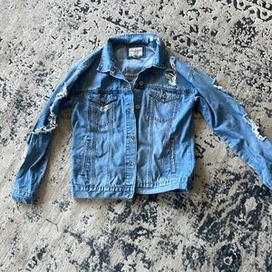 Ripped Jean Jacket